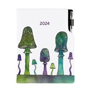 Diary DESIGN daily B6 2024 - Mushrooms