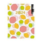 Diary DESIGN daily B6 2024 PL - Lemon