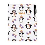 Diary DESIGN daily B6 2024 PL - Penguin