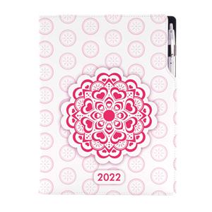 Diary DESIGN weekly A4 2022 - Mandala red