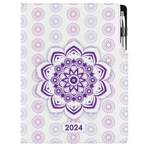 Diary DESIGN weekly A4 2024 - Mandala violet