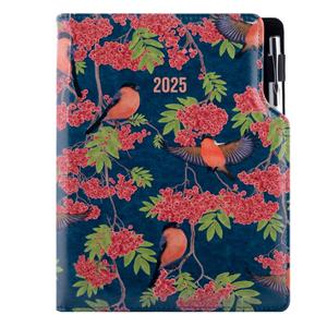 Diary DESIGN weekly A5 2025 CZ - blue - Bullfinch