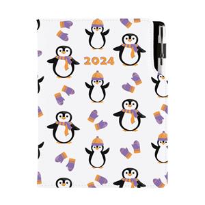 Diary DESIGN weekly B5 2024 - Penguin