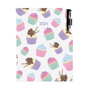 Diary DESIGN weekly B6 2024 - Cupcake