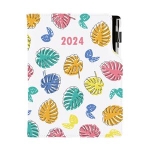 Diary DESIGN weekly B6 2024 - Leaves