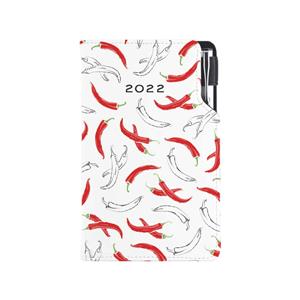 Diary DESIGN weekly pocket 2022 CZ - Chilli