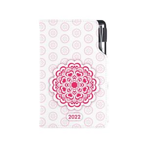 Diary DESIGN weekly pocket 2022 CZ - Mandala red