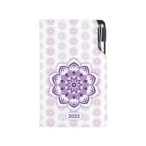 Diary DESIGN weekly pocket 2022 CZ - Mandala violet