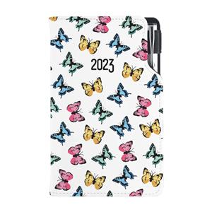 Diary DESIGN weekly pocket 2023 CZ - Color Butterfly