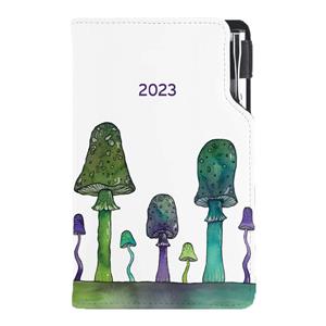 Diary DESIGN weekly pocket 2023 CZ - Mushrooms