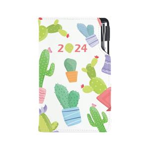 Diary DESIGN weekly pocket 2024 CZ - Cactus