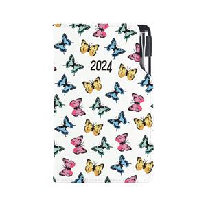 Diary DESIGN weekly pocket 2024 CZ - Color Butterfly