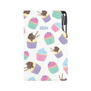 Diary DESIGN weekly pocket 2024 CZ - Cupcake