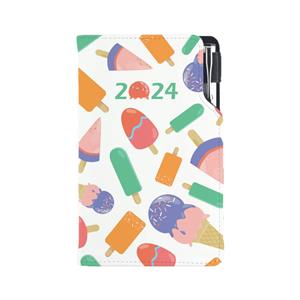 Diary DESIGN weekly pocket 2024 CZ - Ice lollies