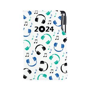 Diary DESIGN weekly pocket 2024 CZ - Music