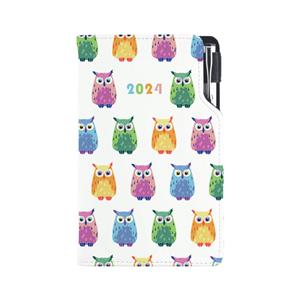 Diary DESIGN weekly pocket 2024 CZ - Owl