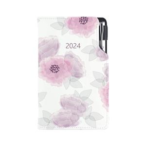 Diary DESIGN weekly pocket 2024 CZ - Peony