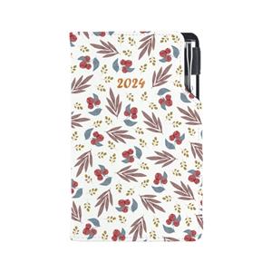 Diary DESIGN weekly pocket 2024 CZ - Rowan berry