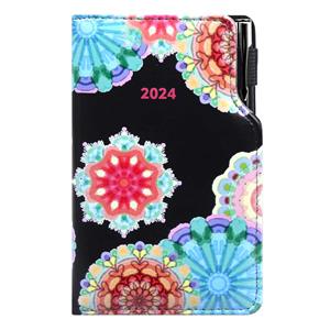 Diary DESIGN weekly pocket 2024 czech - black - kaleidoscope