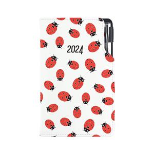 Diary DESIGN weekly pocket 2024 PL - Ladybug