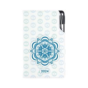 Diary DESIGN weekly pocket 2024 PL - Mandala blue