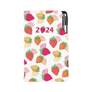 Diary DESIGN weekly pocket 2024 PL - Strawberry