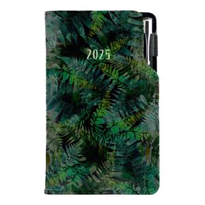 Diary DESIGN weekly pocket 2025 CZ - black - Fern