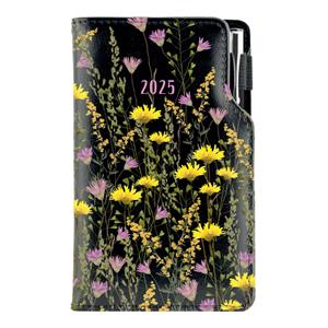 Diary DESIGN weekly pocket 2025 CZ - black - meadow