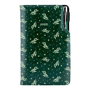 Diary DESIGN weekly pocket 2025 CZ - green - branches