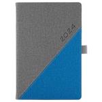 Diary DIEGO daily A5 2024 Slovak - grey/blue