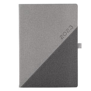 Diary DIEGO weekly A4 2023 Polish - grey/dark grey