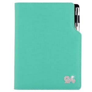 Diary GEP CRYSTAL daily A5 2024 Czech - mint