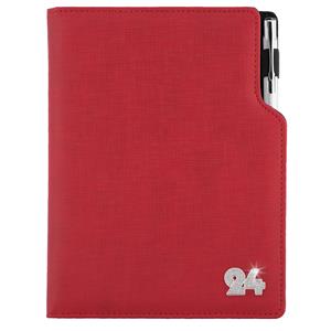 Diary GEP CRYSTAL weekly A5 2024 Czech - red