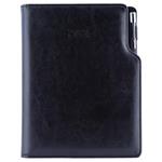 Diary GEP with ballpoint daily A5 2024 Czech - black/black velvet