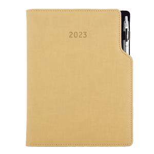 Diary GEP with ballpoint weekly A4 2023 - beige