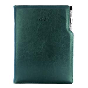 Diary GEP with ballpoint weekly A4 2023 - green