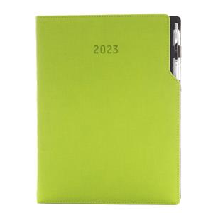 Diary GEP with ballpoint weekly A4 2023 - light green