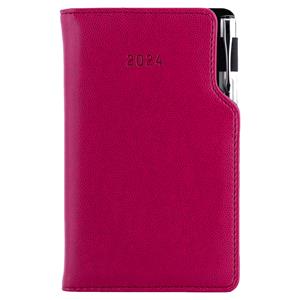 Diary GEP with ballpoint weekly pocket 2024 Czech - purple