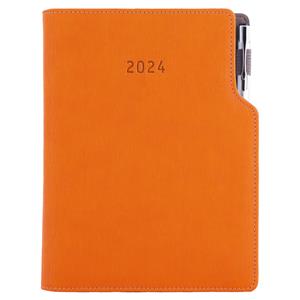 Diary GEP with ballpoint weekly special A5 2024 - orange