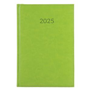 Diary LIBRA daily A5 2025 Czech - green