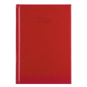 Diary LIBRA weekly A5 2023 Czech - red