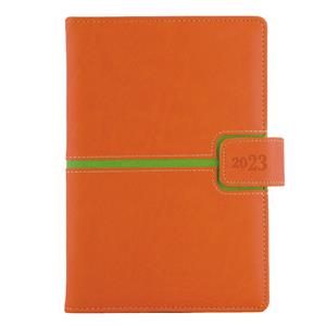 Diary MAGNETIC daily A5 2023 Slovak - orange/green