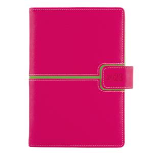 Diary MAGNETIC daily A5 2023 Slovak - pink/green