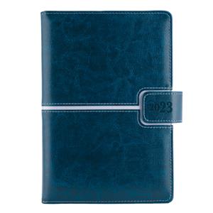 Diary MAGNETIC daily B6 2023 Polish - blue/silver