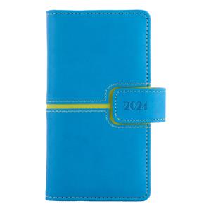 Diary MAGNETIC weekly pocket 2024 Czech - blue/green