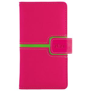 Diary MAGNETIC weekly pocket 2024 Czech - pink/green