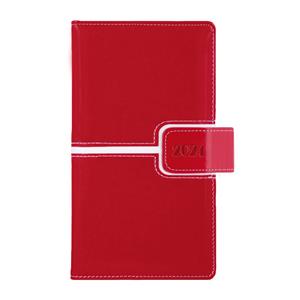 Diary MAGNETIC weekly pocket 2024 Czech - red/white