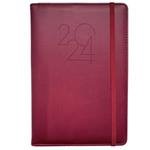 Diary POLY weekly A5 2025 Czech - burgundy