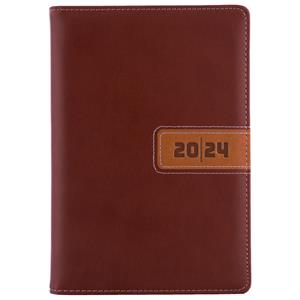 Diary RIGA daily A5 2024 Czech - brown