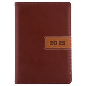 Diary RIGA daily A5 2025 Czech - brown